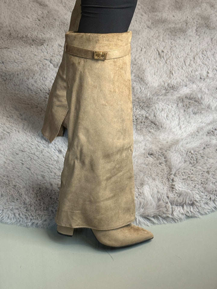Boots Suède beige