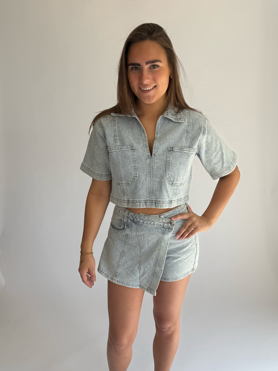 Top denim shine
