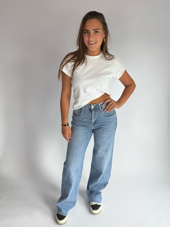 Jeans Shine blauw