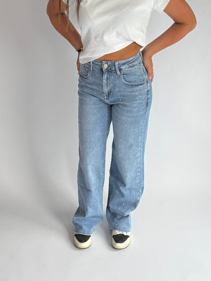 Jeans Shine blauw