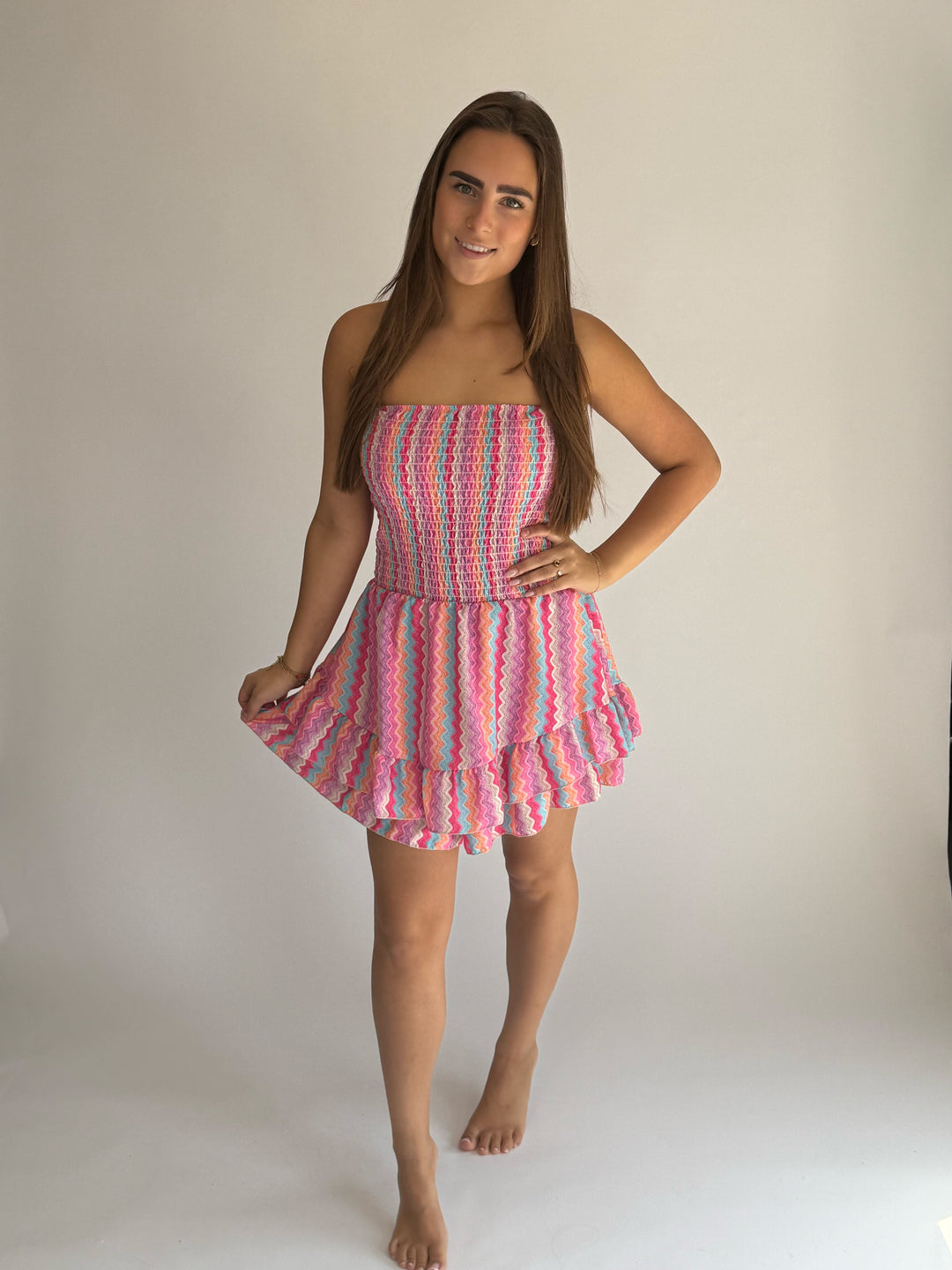 Playsuit Colour roze/blauw