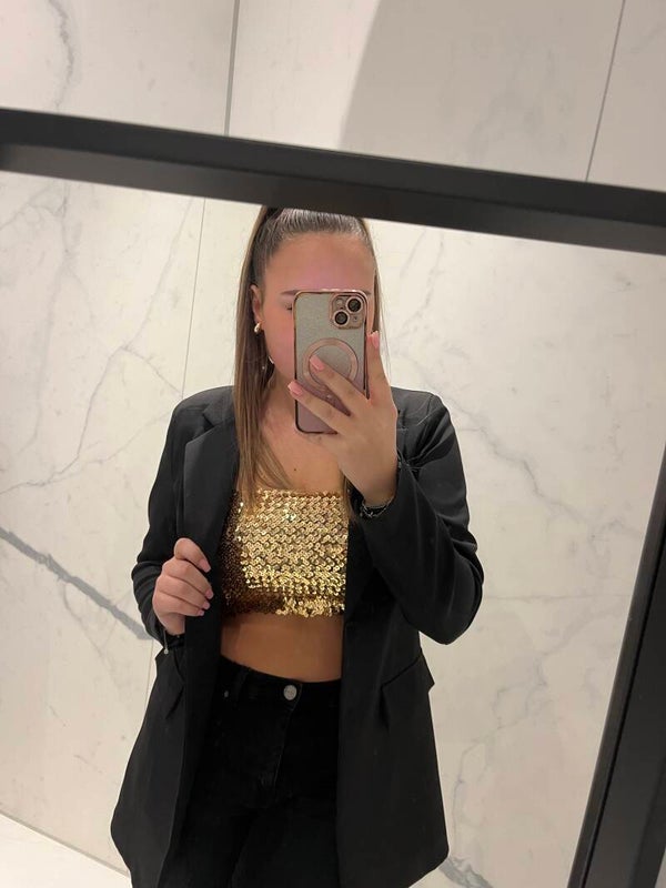 Bandeau top Bo gold