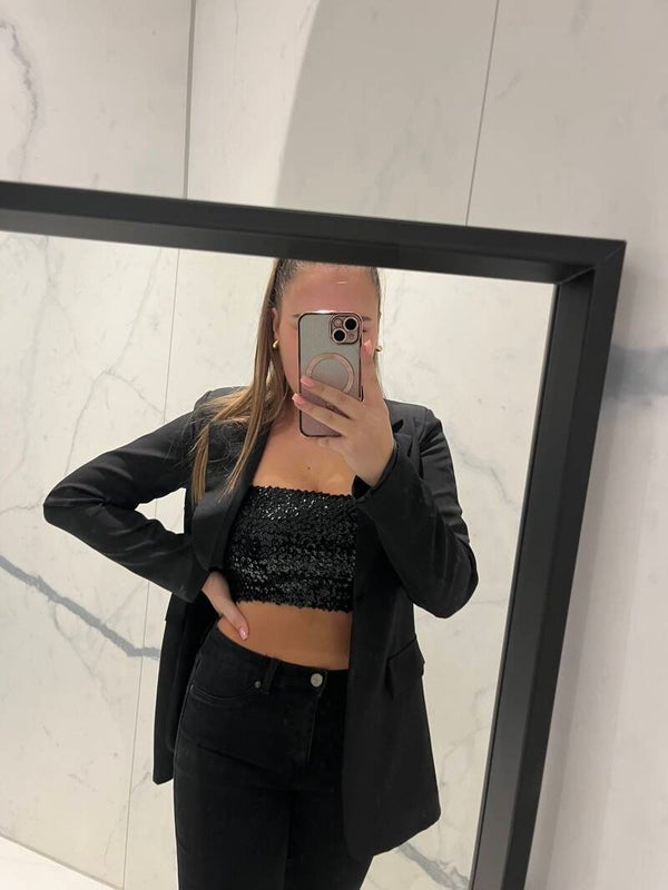 Bandeau top black