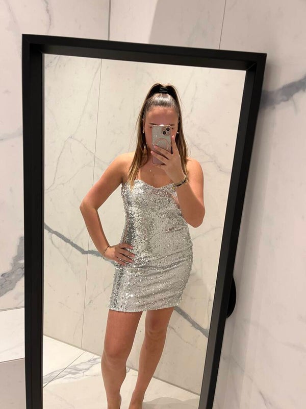 Glamour dress Liv silver